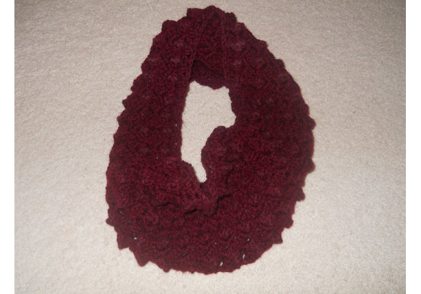 Handmade Crocheted Textured Cowl