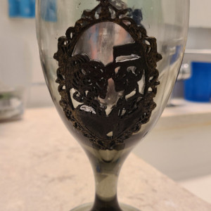 Spooky Mirror Glass goblets