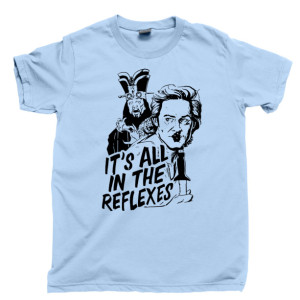 Jack Burton Men's T Shirt, It's All In The Reflexes Lo Pan Big Trouble In Little China 80s Comedy Action Movie Unisex Cotton Tee Shirt