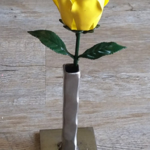 Yellow Steel Rose