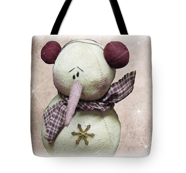 Fuzzy the Snowman Tote Bag