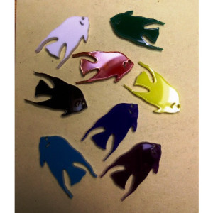 fish charms, acrylic charms,laser cut charms, fish 