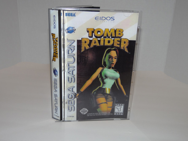 Sega Saturn Tomb Raider custom printed manual, insert & case
