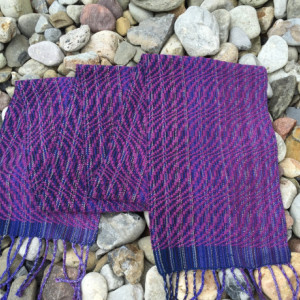Handwoven Scarf Flowing Waves