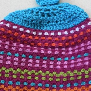 Cotton Candy Sunset Crochet Top Kitchen Towel, Set of 2