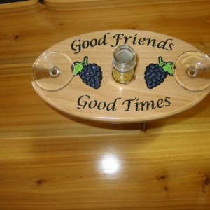 Wine Caddy - Good Friends, Good Times