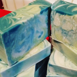Peppermint and Eucalyptus Cold-Processed Soap