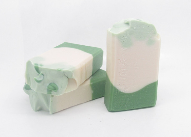 Green Tea & Cucumber Handmade Soap with Coconut Milk