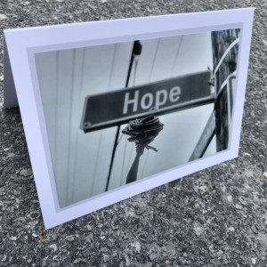 Hope Street Black and White Notecard 