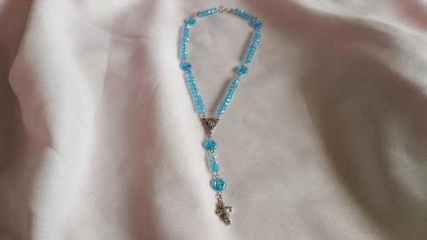 Blue Rosary Beads 