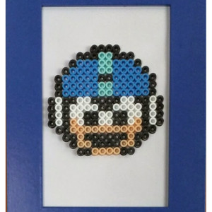 Framed Perler Bead Mega Man & Proto Man - Geekery- Nerds-NES- Gamer Gifts- Retro Gaming- 8bit Fan Art