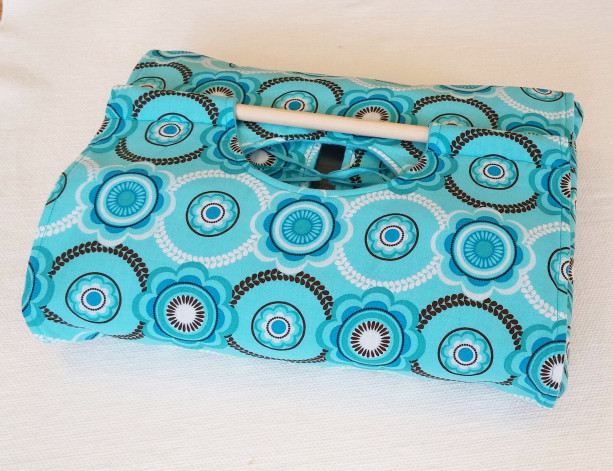 Geometric Floral Turquoise 9x13 Dish Tote