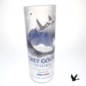 Unique Repurposed & Upcycled Grey Goose Vodka Recycled Bottle Collins DrinkingGlass