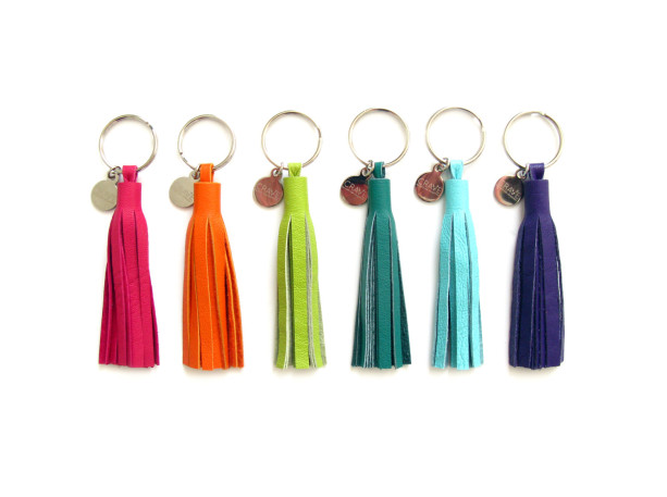 3" Leather Tassel Key Chain | Small Leather Tassel Keychain | Tassel Purse Charm | Key Tassel | Purse Tassel | Grad Gift | Tassle Keychain