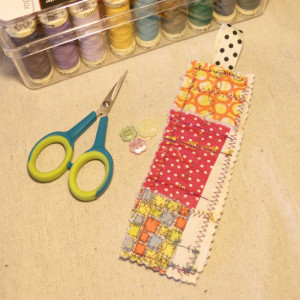 Shabby Quilted Bookmark