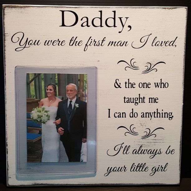 Custom Picture Frame, Gift for Dad, Father's Day Gift, Picture Frame, Father of the Bride, Wedding Gift, 12x12