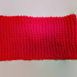 Chunky Red Cowl Scarf