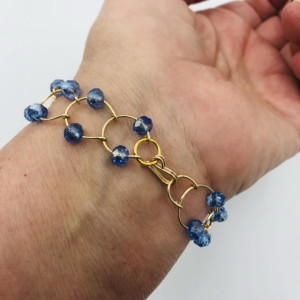 7” Gold Linked Bracelet 