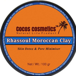 Moroccan Clay Rhassoul | by Cocos Cosmetics Red Moroccan Clay | Rhassoul Clay For Oily Hair | Detox Facial Mask