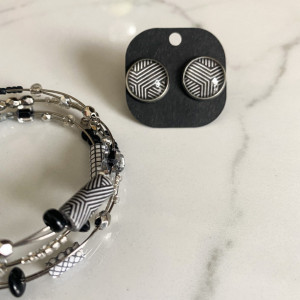 Envelope Bracelet + Earring Set