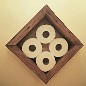 Decorative toilet paper holder