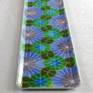 Handmade Fused Glass Hors D'oeuvres Tray with Alhambra Design