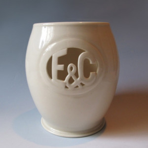 Small Monogram Vase with Ampersand