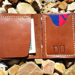 Mens Leather Bifold Wallet // Slim Minimalist // Horween // Hand Stitch // USA