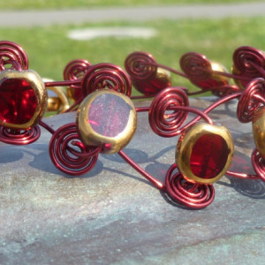 Red Spiral bracelet