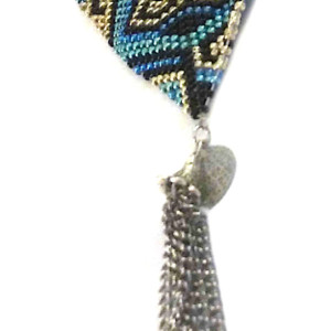 Custom Beaded Triskelion Necklace