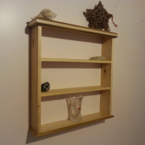 Knick knack shelf made of maple and poplar