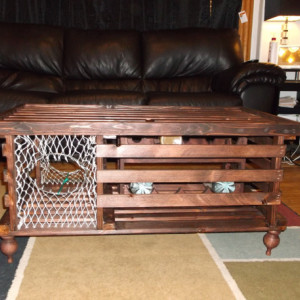 Lobster Trap Coffee Table WINE RACK "Made in Maine"