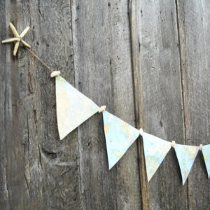Nautical Map Bunting Party Decoration