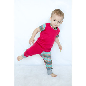 Baby - Toddler - Grow With Me Pants - Custom Print Fabric - Hell Gate Bridge - NYC - Color Block