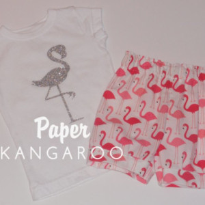 flamingo shorts, short, shorts, flamingo, summer outfit, flamingo 2T, shorts only