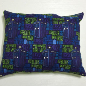 Throw Pillow with Dr. Who Cotton