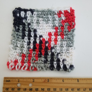 Argyle Crochet Coaster Set (Set Of 3)