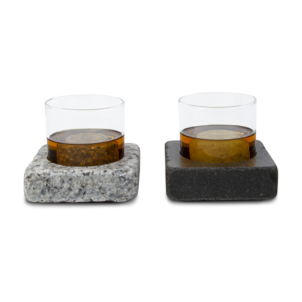 Sea Stones Cool Coaster Set - Whiskey and Scotch Chillers, Freezer to Table, Barware