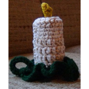 Flame-less Candle Holiday Crochet
