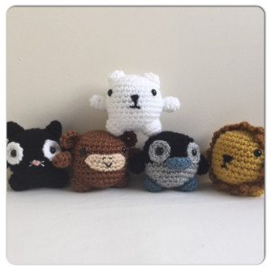 Mini Amigurumi Animals, animal set, crochet animals, under 25, stuffed animal, mini animal plush, mini, toddler toys, mini crochet animals,