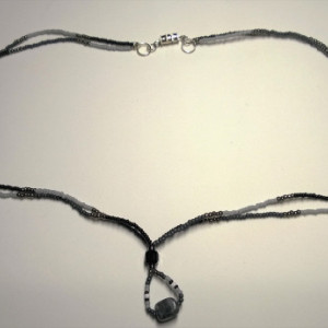 Gray Stone Necklace