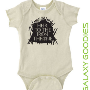 Heir To The iron Throne - Game of Thrones Baby Onesie