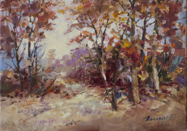 Landscape by Bogdan Goloyad 18x24 cm oil on canvas   