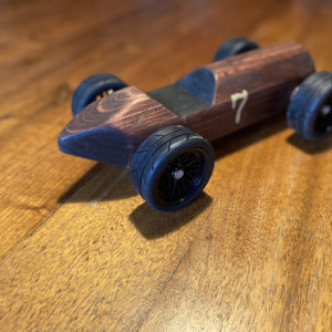 Handcrafted Wood Push Car - 1930’s Racecar