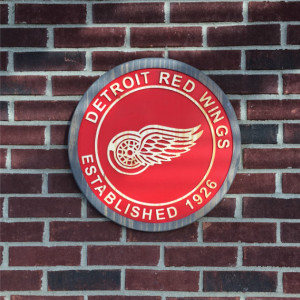 Detroit Redwings Est. 1926 Wood Carved Signs