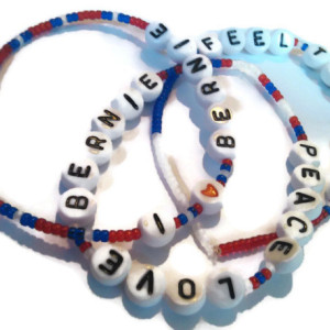 Bernie Sanders Bracelet Set of 3 - Red White and Blue