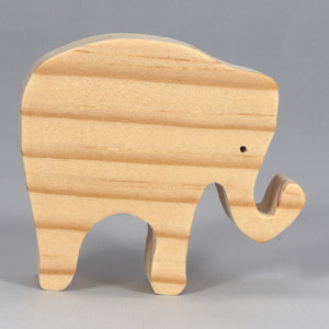 Wood Toy Elephant Cutout 1182551363