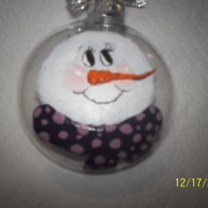 handpainted snowman ornaments