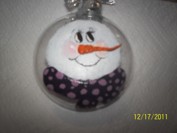 handpainted snowman ornaments
