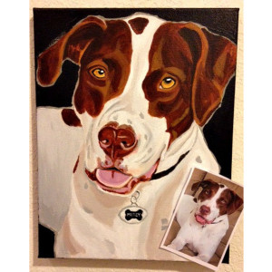 Mitzy - Custom Dog Portrait 11" x 14"
